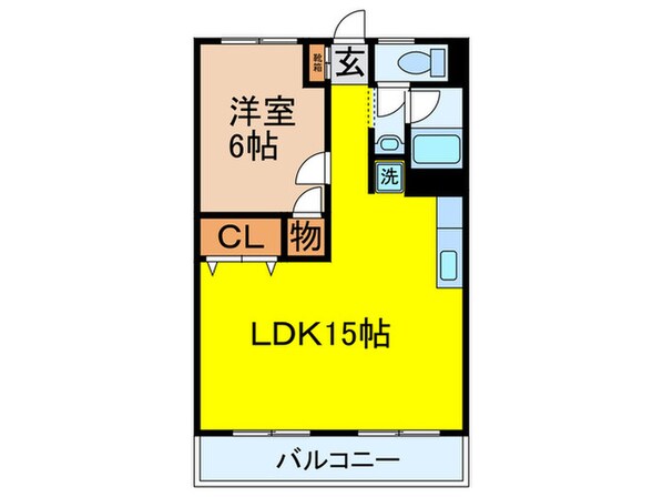 若竹マンションの物件間取画像